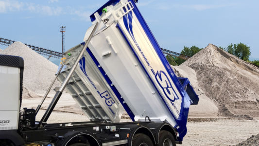 Extraction gravel. Gravel quarry. Construction industry